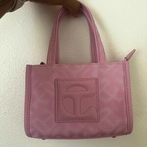 Telfar Jacquard Bubblegum Pink Small Shopping Tote